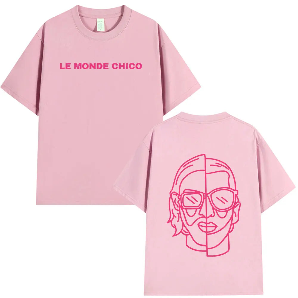 Le Monde Chico T Shirt French Rapper PNL Album Graphic Print T-shirt Men Women Hip Hop Fashion Oversized Short Sleeve Tee Shirt