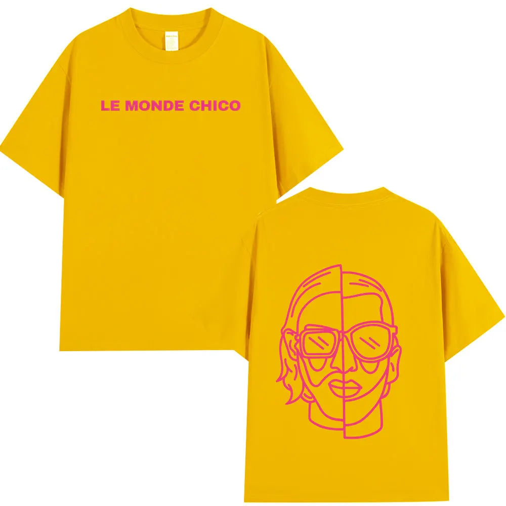 Le Monde Chico T Shirt French Rapper PNL Album Graphic Print T-shirt Men Women Hip Hop Fashion Oversized Short Sleeve Tee Shirt