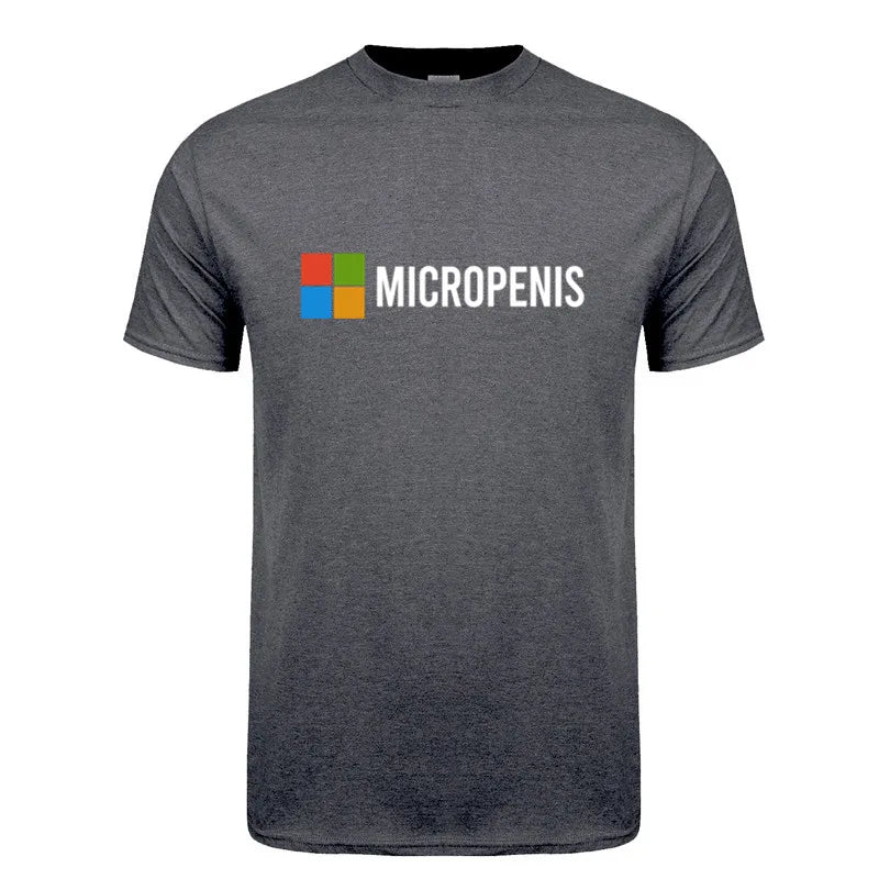 Funny Meme Micropenis T-Shirt  Humorous Geek Tee Summer Unisex Loose and Breathable T-shirt Tops OT-133