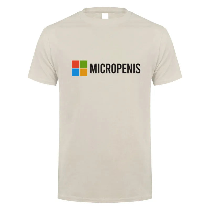 Funny Meme Micropenis T-Shirt  Humorous Geek Tee Summer Unisex Loose and Breathable T-shirt Tops OT-133